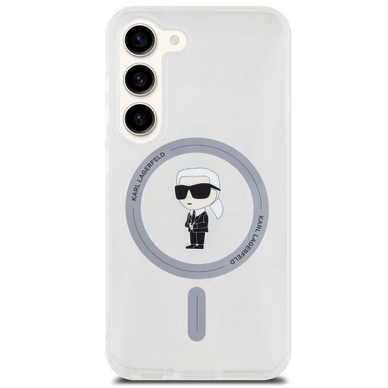 Originalus Karl Lagerfeld Dėklas IML Ikonik MagSafeSamsung Galaxy S23 - Permatomas 2