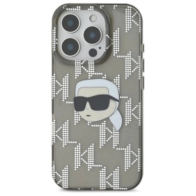 Dėklas Karl Lagerfeld IML Karl Head Electroplated  iPhone 16 Pro Max - Juodas 2