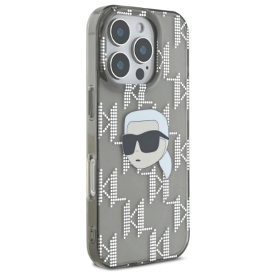 Dėklas Karl Lagerfeld IML Karl Head Electroplated  iPhone 16 Pro Max - Juodas 3