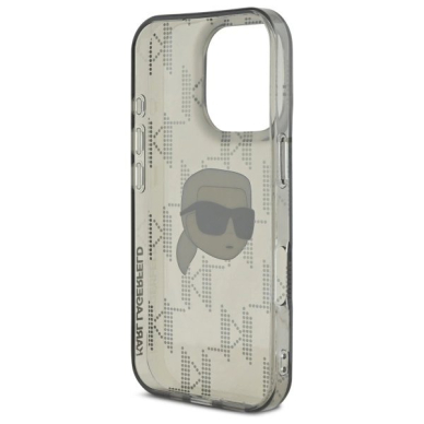 Dėklas Karl Lagerfeld IML Karl Head Electroplated  iPhone 16 Pro Max - Juodas 6