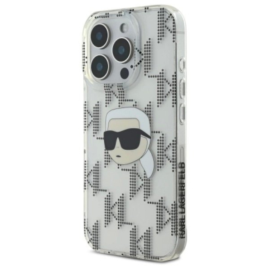 Dėklas Karl Lagerfeld IML Karl Head Electroplated  iPhone 16 Pro Max - Skaidrus 1