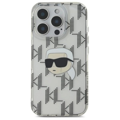 Dėklas Karl Lagerfeld IML Karl Head Electroplated  iPhone 16 Pro Max - Skaidrus 2