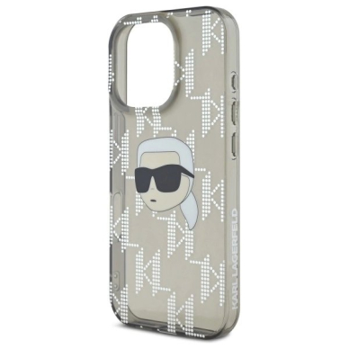 Dėklas Karl Lagerfeld IML Karl Head Electroplated iPhone 16 Pro  - Juodas 5