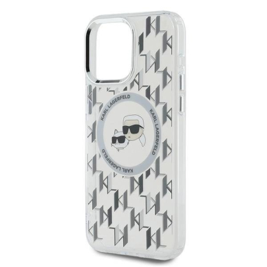 Dėklas Karl Lagerfeld IML Monogram Karl  Choupette Head MagSafe  iPhone 15 Pro Max - Skaidrus 5