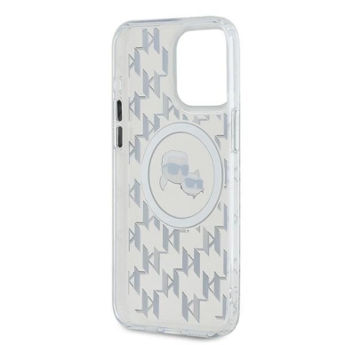 Dėklas Karl Lagerfeld IML Monogram Karl  Choupette Head MagSafe  iPhone 15 Pro Max - Skaidrus 6