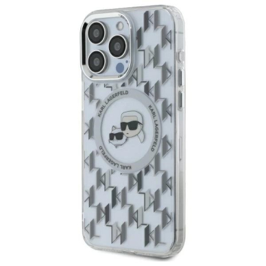 Dėklas Karl Lagerfeld IML Monogram Karl  Choupette Head MagSafe  iPhone 16 Pro Max - Skaidrus 1