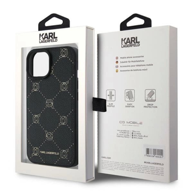 Dėklas Karl Lagerfeld Karl Head MagSafe  iPhone 15 Plus - Juodas 7