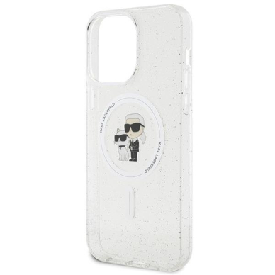 Karl Lagerfeld Karl&amp;Choupette Glitter MagSafe case for iPhone 15 Pro Max - transparent 5