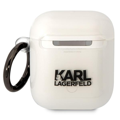 Dėklas ausinėms Karl Lagerfeld Karl`s Head KLA2HNIKTCT AirPods 1/2 Permatomas 1