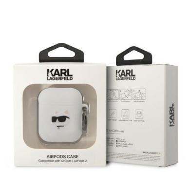 Dėklas Karl Lagerfeld KLA2RUNCHH AirPods 1/2 Baltas 2