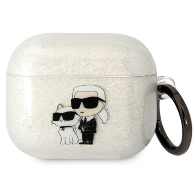 Dėklas ausinėms Karl Lagerfeld Choupette KLA3HNKCTGT Airpods 3 Permatomas