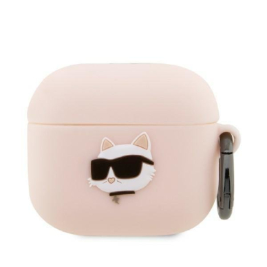 Dėklas Karl Lagerfeld KLA3RUNCHP AirPods 3 Rožinis