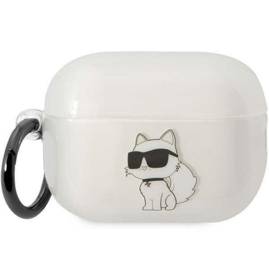 Dėklas ausinėms Karl Lagerfeld Ikonik Choupette KLAP2HNCHTCT Airpods Pro 2 Permatomas