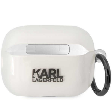 Dėklas ausinėms Karl Lagerfeld Ikonik KLAP2HNIKTCT Airpods Pro 2 Permatomas 1