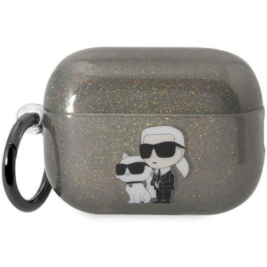 Dėklas ausinėms Karl Lagerfeld Choupette KLAP2HNKCTGK Airpods Pro 2 Juodas