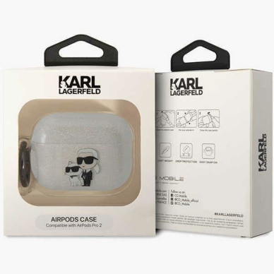 Dėklas ausinėms Karl Lagerfeld Choupette KLAP2HNKCTGT Airpods Pro 2 Permatomas 3