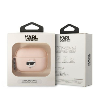 Dėklas Karl Lagerfeld KLAP2RUNCHP AirPods Pro 2 Rožinis 3