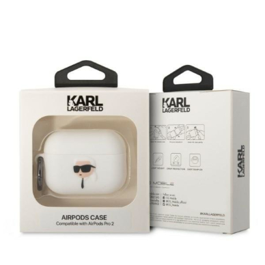 Dėklas Karl Lagerfeld KLAP2RUNIKH AirPods Pro 2 Baltas 3