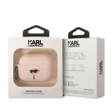 Dėklas Karl Lagerfeld KLAP2RUNIKP AirPods Pro 2 Rožinis 3