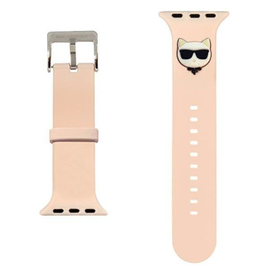 Apyrankė Karl Lagerfeld Choupette Heads KLAWLSLCP Apple Watch 42/44 / 45mm Rožinė 1