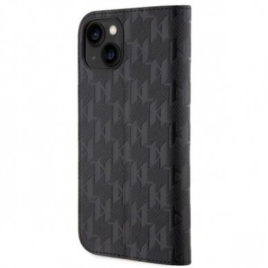 Dėklas Karl Lagerfeld Saffiano Monogram KLBKP14SSAKLHPK iPhone 14 Juodas 1