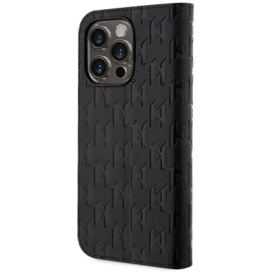 Dėklas Karl Lagerfeld Saffiano Monogram KLBKP14XSAKLHPK iPhone 14 Pro Max Juodas 1