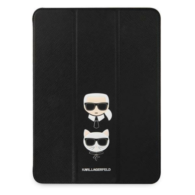 Originalus atverčiamas Karl Lagerfeld dėklas KLFC11OKCK iPad 11 Pro 2021 Saffiano Karl Choupette