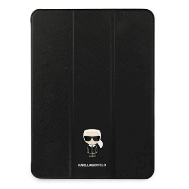 Karl Lagerfeld KLFC12OKMK iPad 12.9" Pro 2021 Book Cover czarny/black Saffiano Karl Iconic