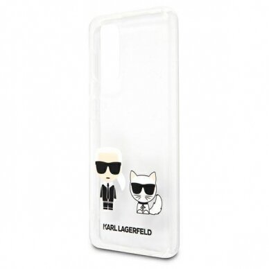 Akcija! Originalus Karl Lagerfeld dėklas KLHCA32CKTR A326 A32 5G Permatomas Karl &amp; Choupette  5