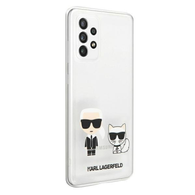 Originalus Karl Lagerfeld dėklas KLHCA72CKTR A72 A725 Permatomas Karl Choupette 3