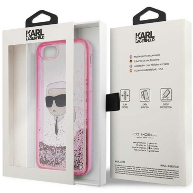 Dėklas Karl Lagerfeld Karl Head KLHCI8LNKHCP iPhone 7/8/ SE 2020/2022 Rožinis 7