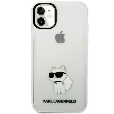 Dėklas Karl Lagerfeld Ikonik Choupette KLHCN61HNCHTCT iPhone 11 / Xr Permatomas