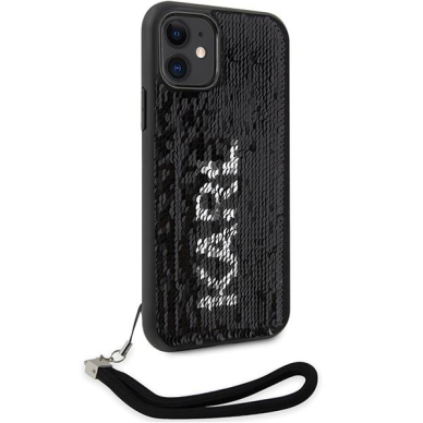 Dėklas Karl Lagerfeld Sequins Cord KLHCN61PSQRKS iPhone 11 / Xr Sidabrinis 3