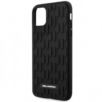 Dėklas Karl Lagerfeld 3D Monogram KLHCN61RUPKLPK iPhone 11 / Xr Juodas 5