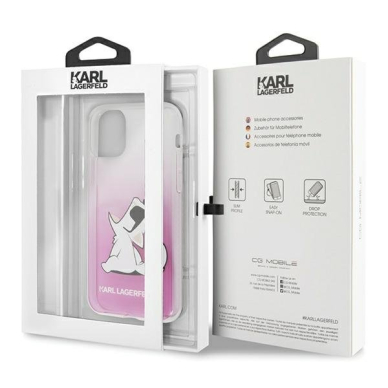 Originalus Karl Lagerfeld Dėklas Klhcp12Lcfnrcpi Iphone 12 Pro Max Rožinis Choupette Fun 3