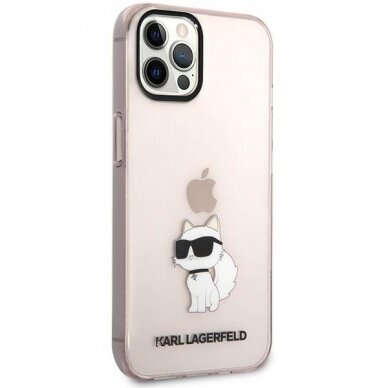 Dėklas Karl Lagerfeld Ikonik Choupette KLHCP12MHNCHTCP iPhone 12 /12 Pro Rožinis 3