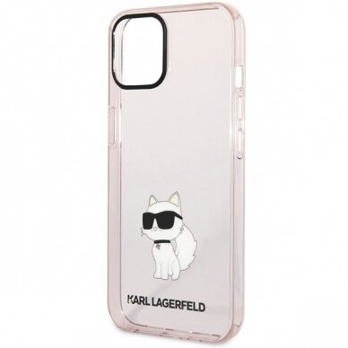 Dėklas Karl Lagerfeld Ikonik Choupette KLHCP12MHNCHTCP iPhone 12 /12 Pro Rožinis 5