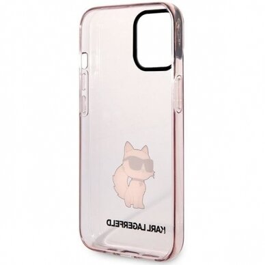 Dėklas Karl Lagerfeld Ikonik Choupette KLHCP12MHNCHTCP iPhone 12 /12 Pro Rožinis 6