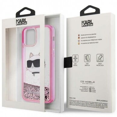 Dėklas Karl Lagerfeld Choupette Head KLHCP12MLNCHCP iPhone 12/ 12 Pro Rožinis 7