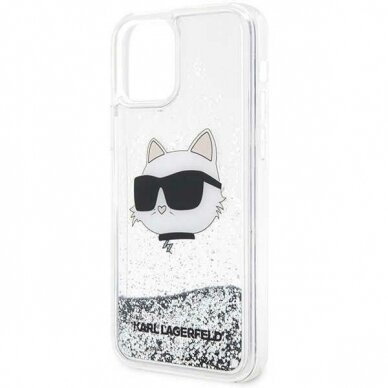 Dėklas Karl Lagerfeld Choupette Head KLHCP12MLNHCCS iPhone 12/ 12 Pro Sidabrinis 5