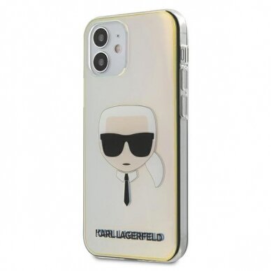 Originalus Karl Lagerfeld Dėklas Klhcp12Spckhml Iphone 12 Mini 5,4" Spalvotas Iridescent Karl`S Head 1