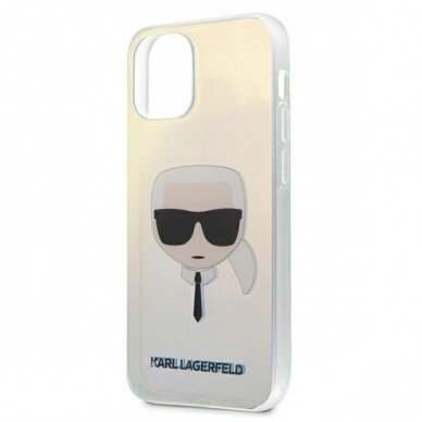 Originalus Karl Lagerfeld Dėklas Klhcp12Spckhml Iphone 12 Mini 5,4" Spalvotas Iridescent Karl`S Head 3