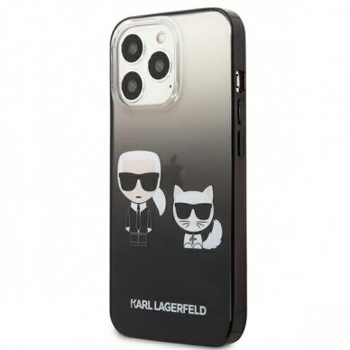 Originalus dėklas Karl Lagerfeld KLHCP13LTGKCK iPhone 13 Pro juodas 3