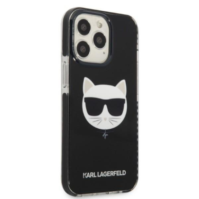 Dėklas Karl Lagerfeld Choupette Head KLHCP13LTPECK iPhone 13 Pro / 13 Juodas 3