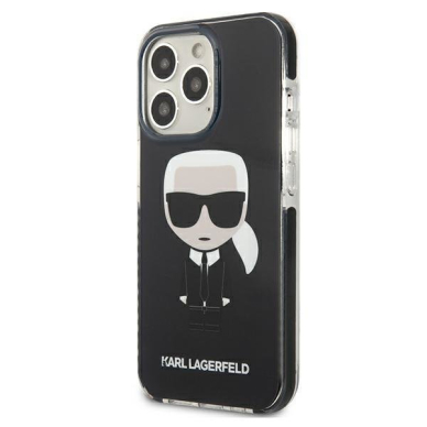 Dėklas Karl Lagerfeld Iconik Karl KLHCP13LTPEIKK iPhone 13 Pro Juodas 1