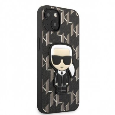 Dėklas Karl Lagerfeld Monogram Ikonik Patch KLHCP13MPMNIKBK iPhone 13 Juodas 3