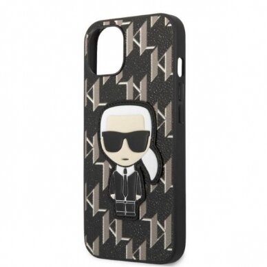 Dėklas Karl Lagerfeld Monogram Ikonik Patch KLHCP13MPMNIKBK iPhone 13 Juodas 5