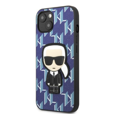 Dėklas Karl Lagerfeld Monogram Ikonik Patch KLHCP13MPMNIKBL iPhone 13 Mėlynas 1