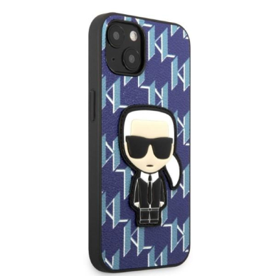 Dėklas Karl Lagerfeld Monogram Ikonik Patch KLHCP13MPMNIKBL iPhone 13 Mėlynas 3