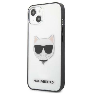 Originalus dėklas Karl Lagerfeld KLHCP13SHCHCK iPhone 13 mini 5.4 Permatomas Ikonik Choupette 1